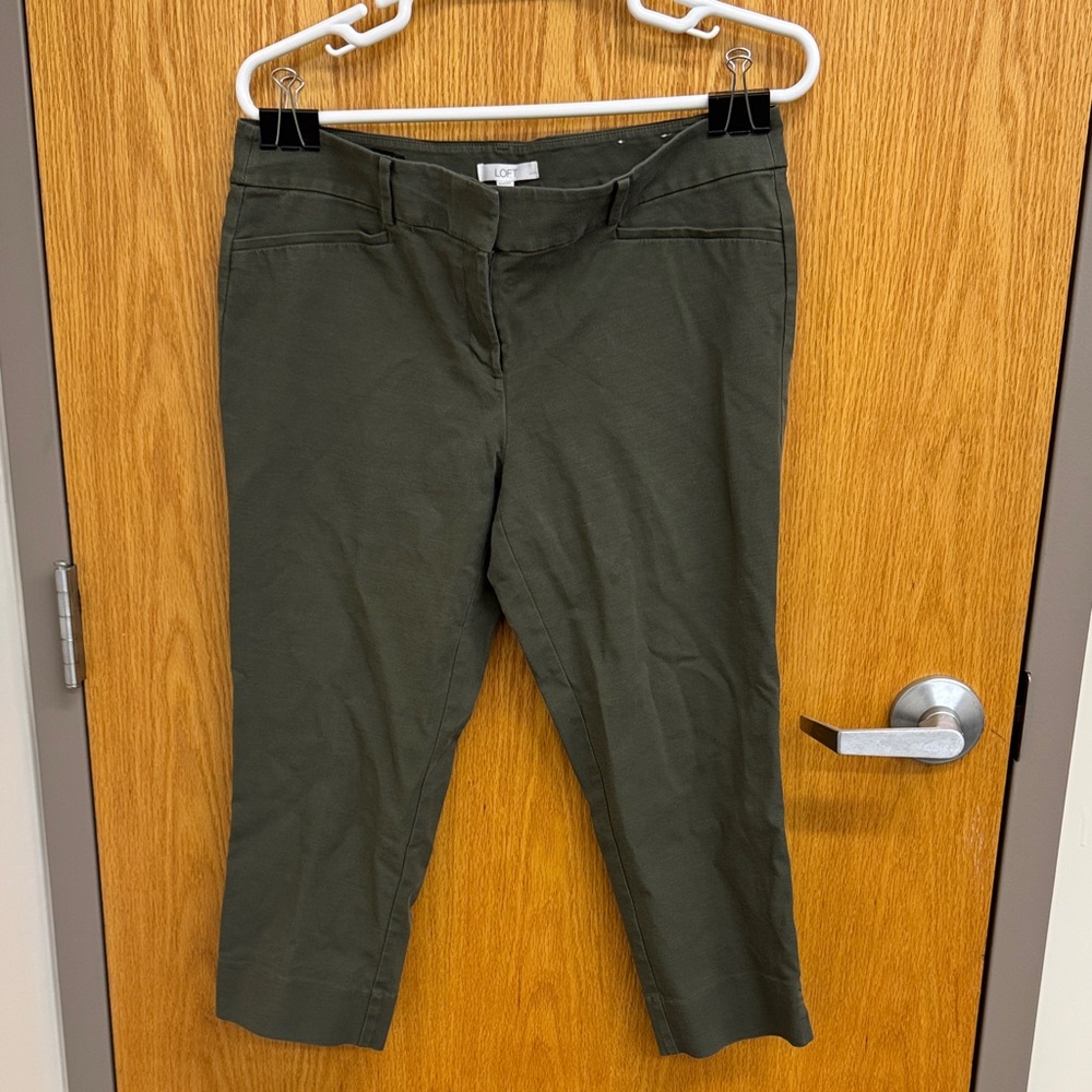 LOFT Olive‎ Green Women's Pants